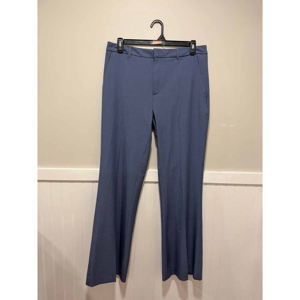 Banana Republic Sculpted Stretch Dress Pants Trouser Blue Business Women Size 12